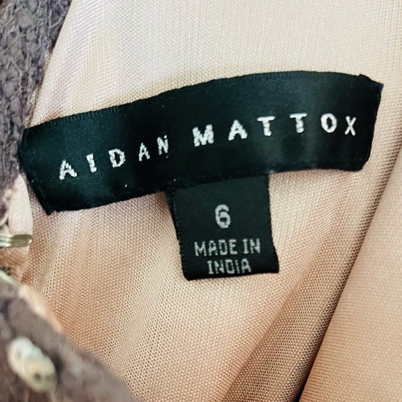 Aidan Mattox Long-Sleeve Sequin Cocktail Dress 6 - Picture 12 of 12